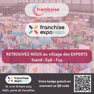 Framboise annonce sa participation au salon Franchise Expo Paris 2024